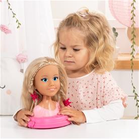 Charlene Top Model Smink och frisör Huvud med kosmetika 21 cm-8