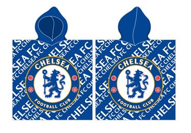 Chelsea F.C. Poncho badhandduk med huva - 100 procent bomull