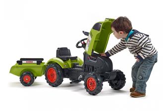 Claas Arion 410 Pedal Traktor till barn med trailer-4