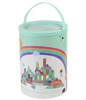 Classic Rainbow Garden byggklossar i trä - 120 st (från 18 M)