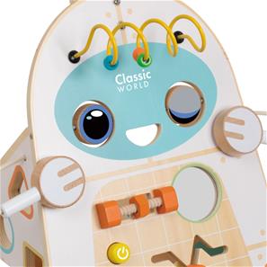 Classic Robot Gå-vagn Träleksak (från 12 mån)-6