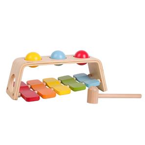 Classic Trä 2-i-1 Xylophone och Hammarbänk (från 12 mån)-4