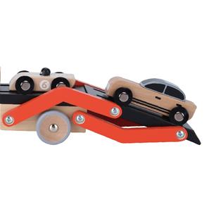 Classic World – Biltransport i trä med 3 bilar-2