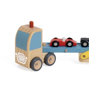 Classic World – Biltransport i trä med 3 bilar-4