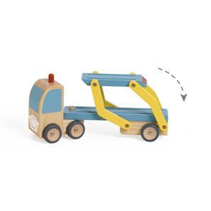 Classic World – Biltransport i trä med 3 bilar-8