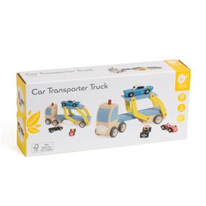 Classic World – Biltransport i trä med 3 bilar-9