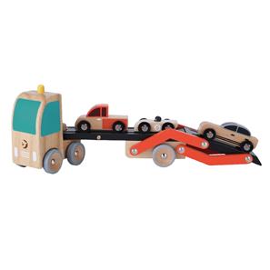 Classic World – Biltransport i trä med 3 bilar-3