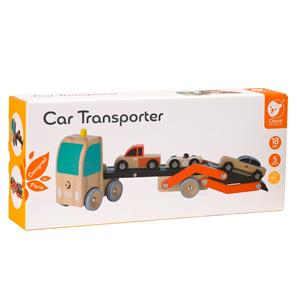 Classic World – Biltransport i trä med 3 bilar-6