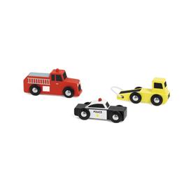 Classic World Fordon i trä – 3 utrycknings- och servicebilar-2