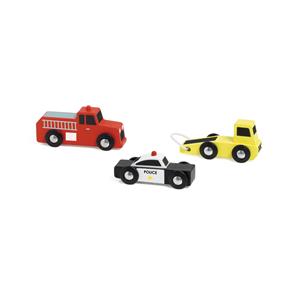 Classic World Fordon i trä – 3 utrycknings- och servicebilar-2