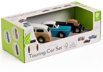 Classic World Touring-bilset i trä – 3 klassiska bilar
