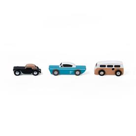 Classic World Touring-bilset i trä – 3 klassiska bilar-2