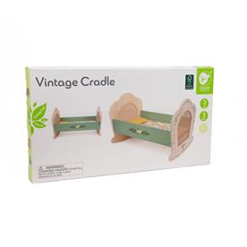 Classic World Vintage dockvagga i trä med retrodesign-2