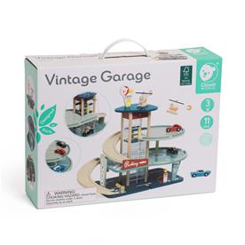 Classic World Vintage trä Parkeringsgarage med tillbehör-2