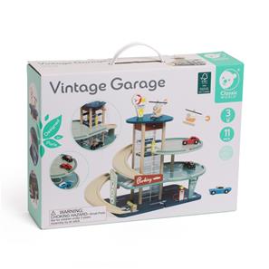 Classic World Vintage trä Parkeringsgarage med tillbehör-2