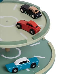 Classic World Vintage trä Parkeringsgarage med tillbehör-4
