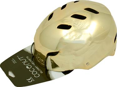Coconut Glossy Helmets Gold cykelhjälm, M