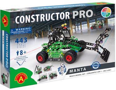 Constructor Pro Manta 5-i-1 Metallkonstruktion Byggsats