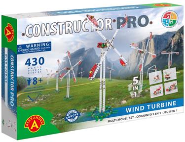 Constructor Pro Windmill 5-i-1 Metallkonstruktion Byggsats