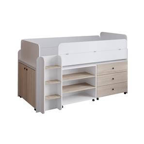 Delphin 5-in-1 rumsset - Säng, byrå, garderob, skrivbord och bokhylla-7