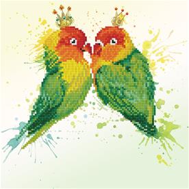 Diamond Dotz 32 x 32 cm - Love Birds