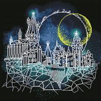 Diamond Dotz Harry Potter Moon over Hogwarts 51 x 51 cm