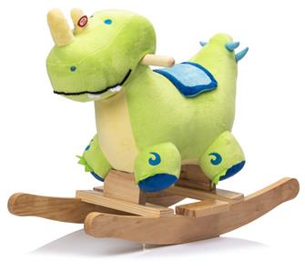 Dino gunghäst i mjuk plysch med ljud (från 12 MDR)-10