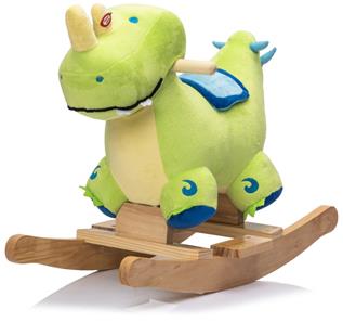 Dino gunghäst i mjuk plysch med ljud (från 12 MDR)-9