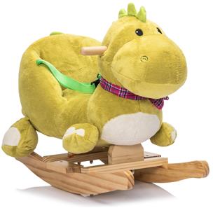 Dino gunghäst i mjuk plysch med ljud och sele (från 12 månader)-5