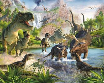 Dinosaur Land tapet 243 x 305 cm-2