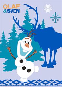 Disney Frost Olaf och Sven Matta till barn 03 - 95 x 133 cm