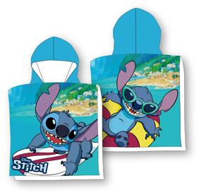 Disney Lilo og Stitch Poncho badhandduk med huva