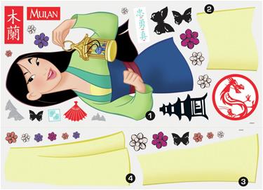  Disney Mulan Gigant Wallstickers-5