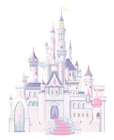 Disney Prinsess Slott Gigant Wallsticker-3