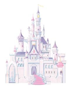 Disney Prinsess Slott Gigant Wallsticker-3