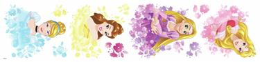  Disney Prinsessa med blommor Wallstickers-3