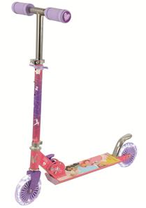 Disney Prinsessor Hopfällbar Sparkcykel med LED-ljushjul