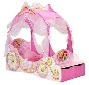 Disney Prinsessvagn Junior barnsäng (140cm)-5