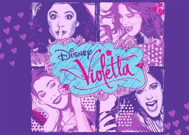  Disney Violetta Matta till barn 01 - 95 x 133 cm