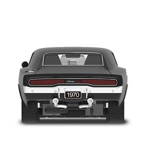 Dodge Charger R/T Radiostyrd Bil 1:16, 2.4G Svart-4