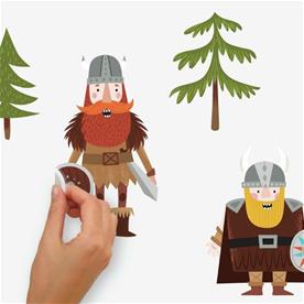 Drakar och vikingar wallstickers-4