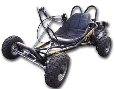 Drift GoKart 196cc svart, MegaLeg