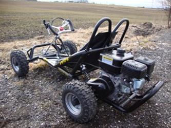 Drift GoKart 196cc svart, MegaLeg-10