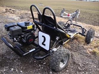 Drift GoKart 196cc svart, MegaLeg-11