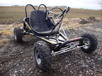 Drift GoKart 196cc svart, MegaLeg-14