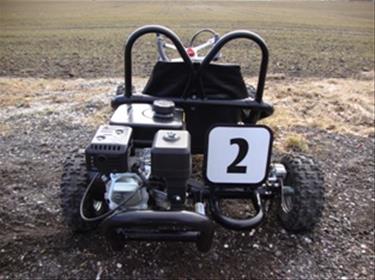 Drift GoKart 196cc svart, MegaLeg-4