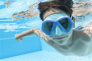 Dykmask för barn ''Dominator'' 3-6 år, Blå-4