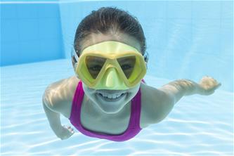 Dykmask för barn ''Dominator'' 3-6 år, Gul-5