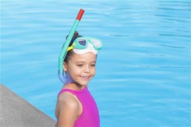Dykset ''Aqua Cham'' (Mask + Snorkel) 3-6 år, Turkos-3