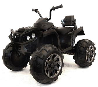 EL ATV Black för barn 12V med gummidäck